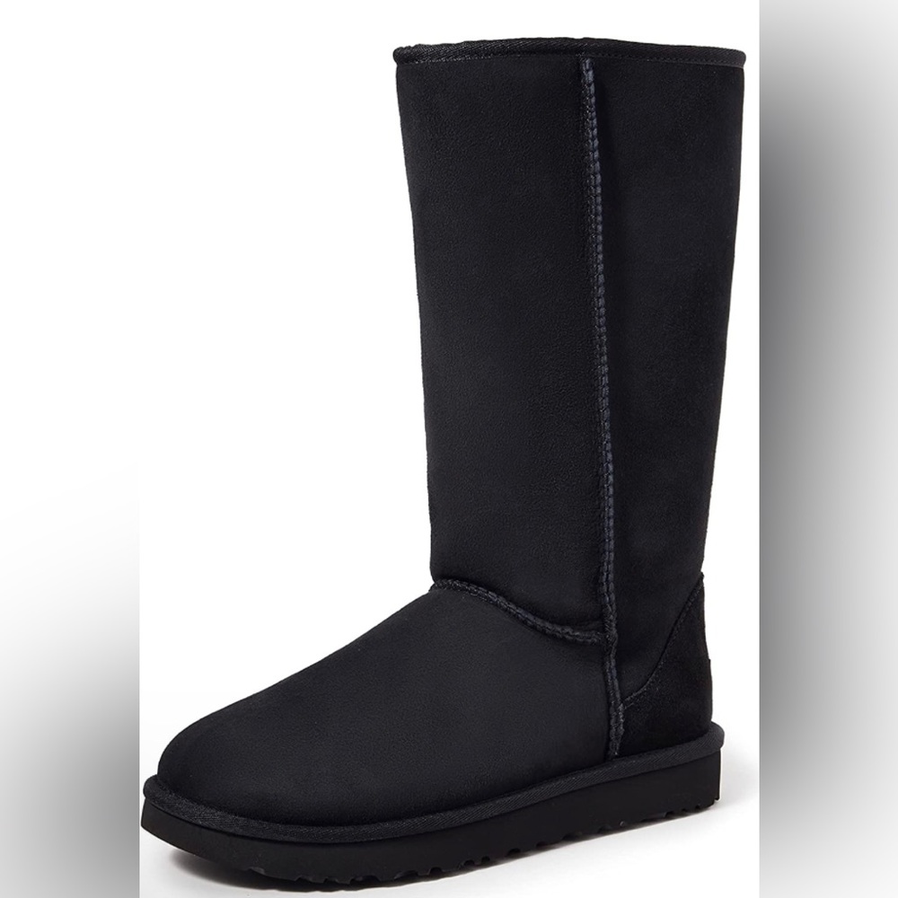 BLACK UGG WOMENS CLASSIC TALL II BOOT